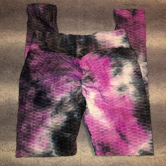 🌟 Purple Bubble Brazilian Scrunch Butt Yoga Pant - Picture 8 of 9